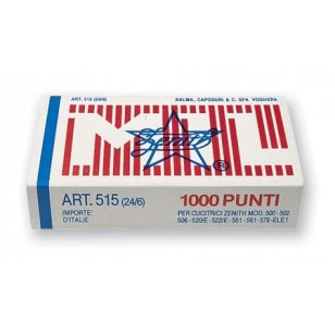 PUNTI PER CUCITRICE ZENITH ART. 515/10 DA 1000 PZ