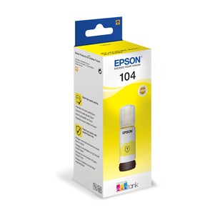 CARTUCCIA INCHIOSTRO 104, FLACONE GIALLO DA 65ML