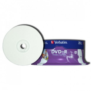 DVD+R 4,7GB 120 PRINTABLE - CAMPANA 25 PZ. (SIAE ESCLUSA)