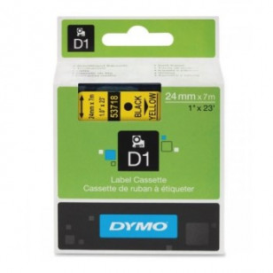 NASTRI PER ETICHETTATRICE DYMO 537180/S0720980 DYMO 24MM NERO SU GIALLO