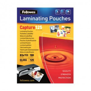 POUCHES FELLOWES 83X113 125 MIC. 5307101